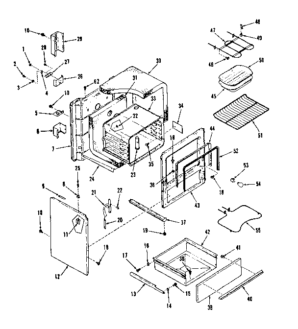 Kenmore 9116348413 body section diagram