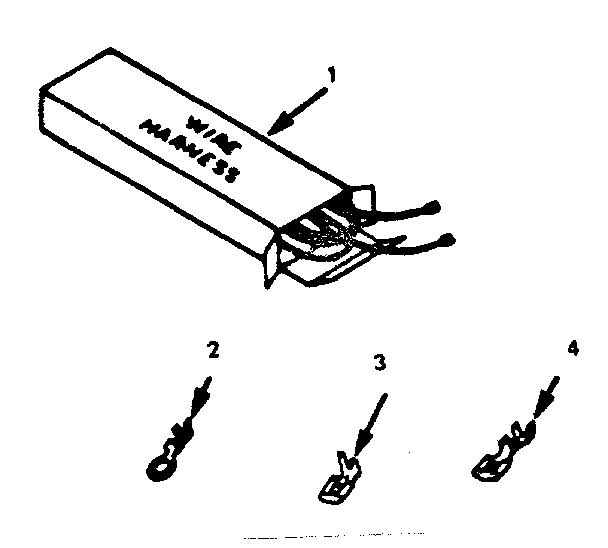 Kenmore 9116348413 wire harnesses and components diagram