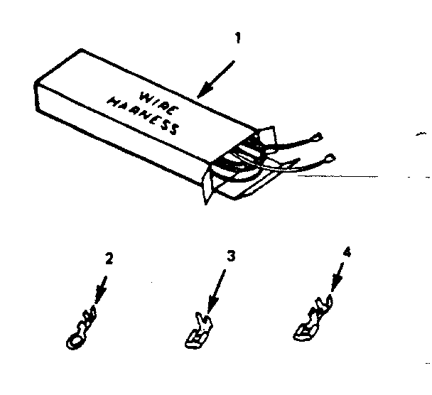 Kenmore 9119318611 wire harnesses and components diagram