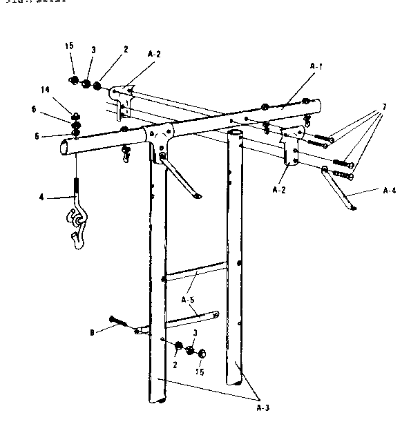 Sears 512720620 climer legs diagram