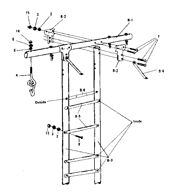 Sears 512720620 climber steps diagram