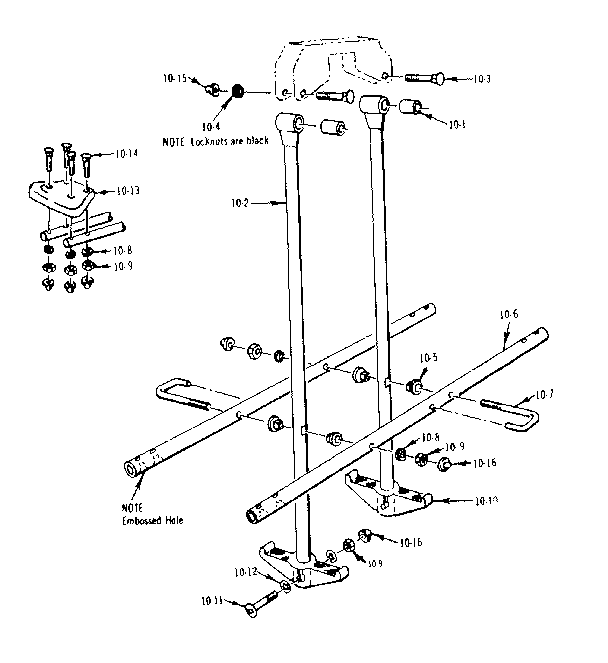 Sears 70172049-0 glide ride assembly diagram