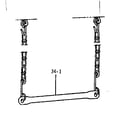 Sears 70172081-0 trapeze bar assembly diagram