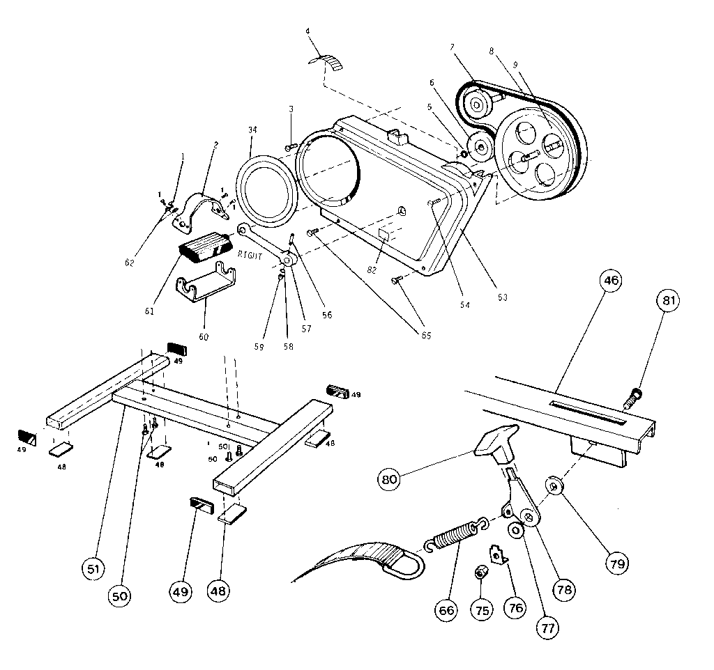 West Bend 7200 idler and disc assembly diagram