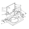 Kenmore 11084417700 washer top and lid parts diagram