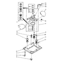 Kenmore 11084670100 machine base parts diagram