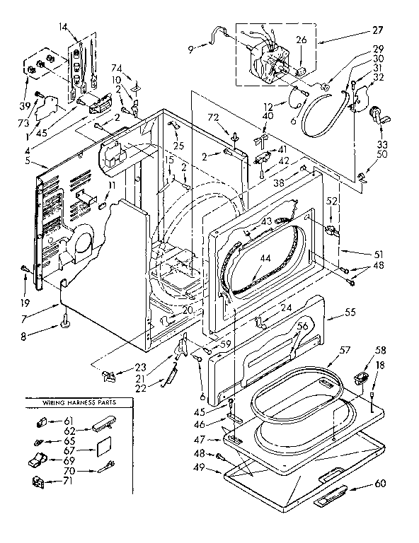 Kenmore 11086694300 limited edition cabinet parts diagram