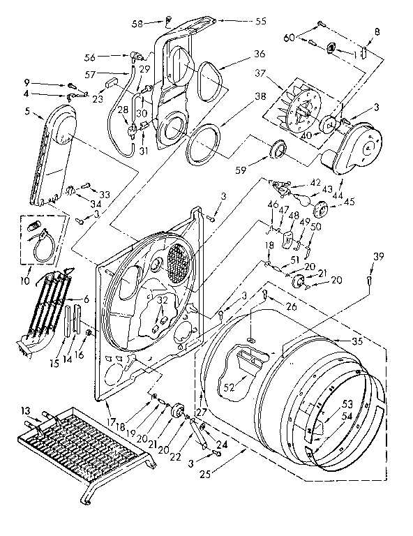Kenmore 11086694300 bulkhead parts diagram