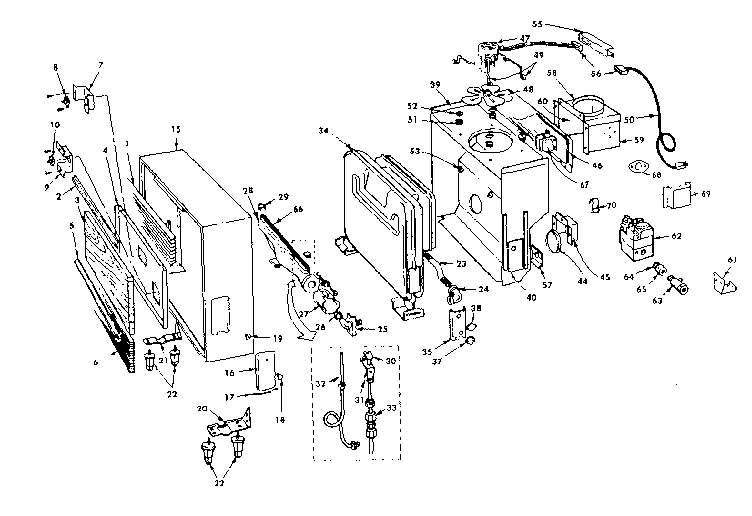 Kenmore 155858750 replacement parts/858450-858460 diagram