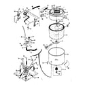 Kenmore 41789395710 tubs, water valve, lid switch diagram