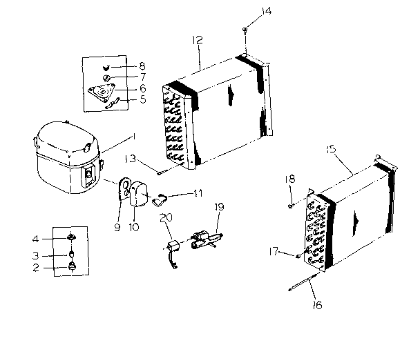 Kenmore 2537797135 unit parts diagram
