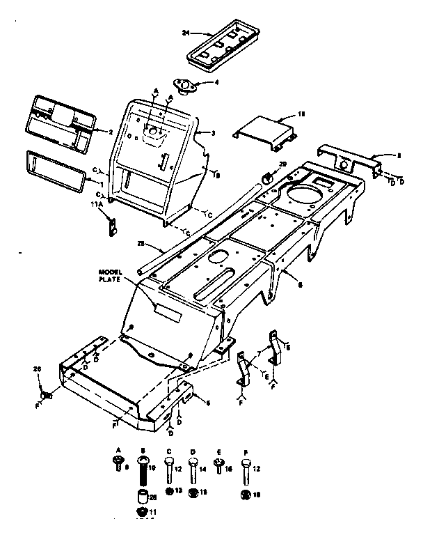 Craftsman 917255412 dashboard and chassis diagram