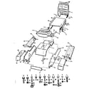 Craftsman 917255412 fender, hood and grill diagram