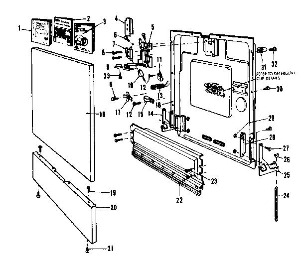 Kenmore 587703002 door details diagram