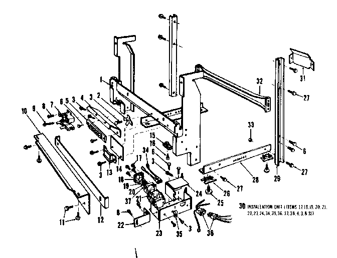 Kenmore 587703002 frame details diagram