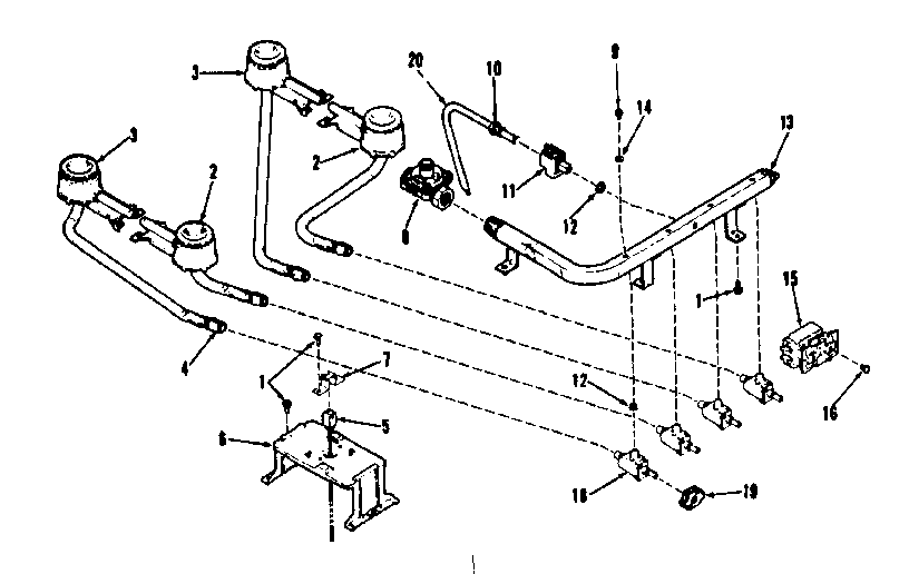 Kenmore 9113658690 top burner section diagram