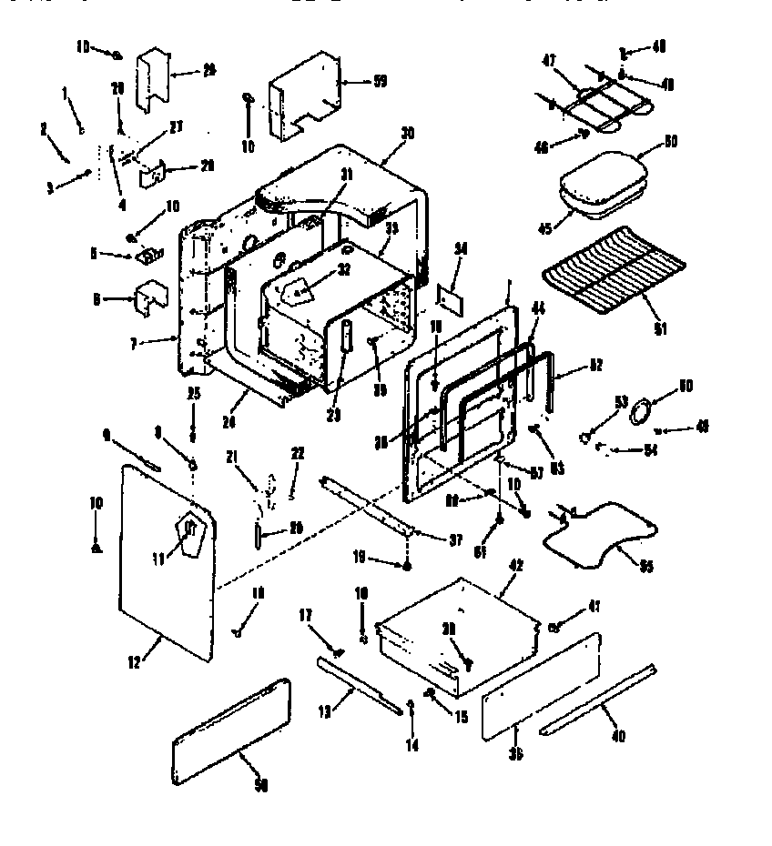 Kenmore 9116258610 body section diagram