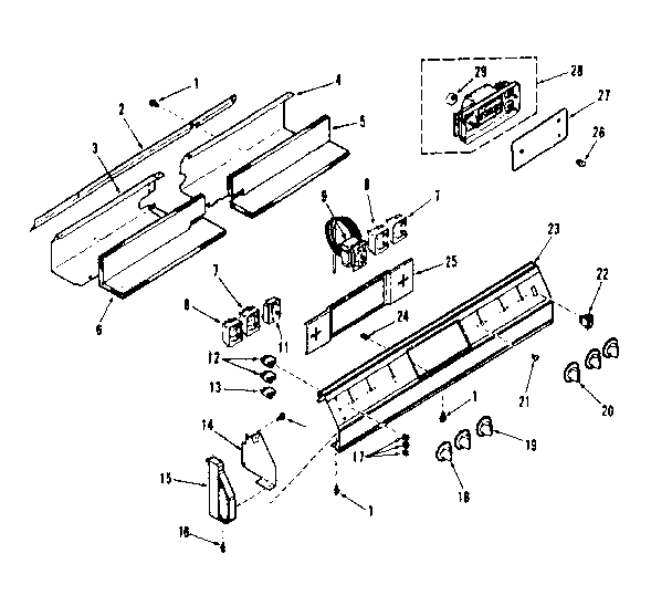 Kenmore 9114558690 control section diagram