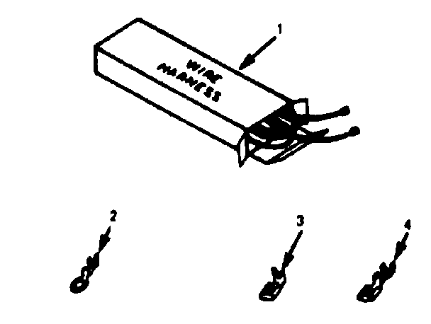 Kenmore 9114558690 wire harnesses and components diagram