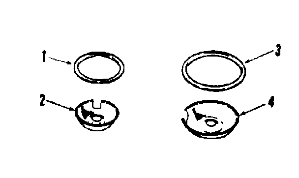 Kenmore 9114558690 optional procelain pan and chrome ring kit no. 8068400 diagram