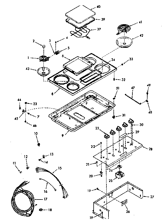 Kenmore 9114368214 cooktop diagram