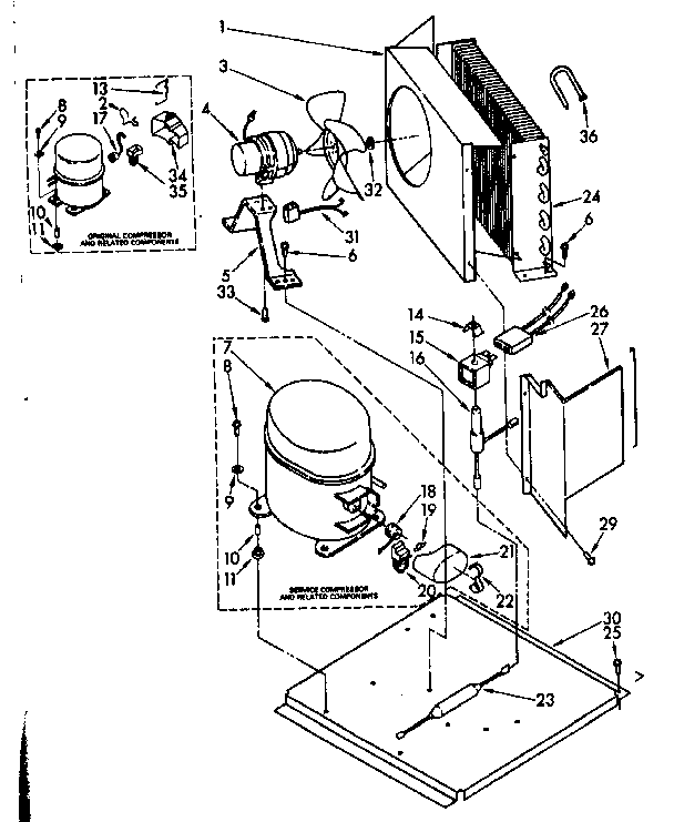 Kenmore 1988814831 unit components diagram