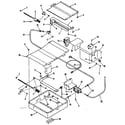 Kenmore 9117378610 illustration for broiler & oven burner section diagram
