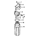 Kenmore 329345700 sears cartridge filter diagram