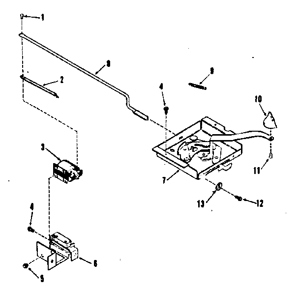 Kenmore 9119378410 power lock section diagram