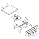 Kenmore 11088417300 top and console parts diagram