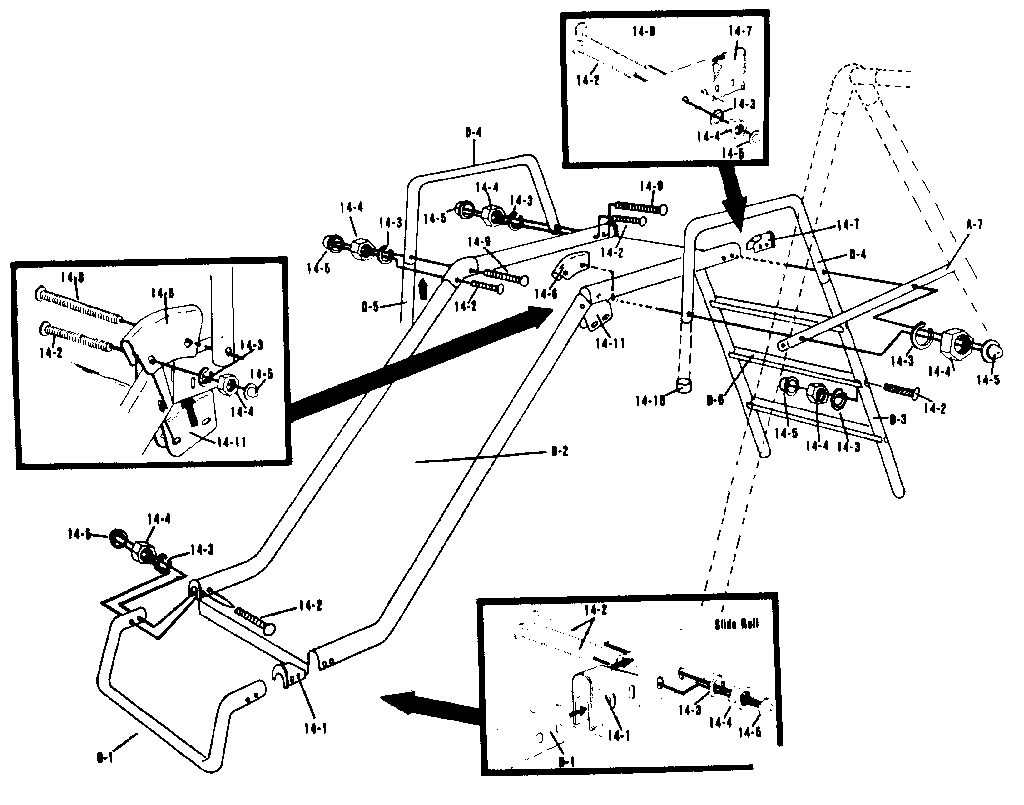 Sears 512720660 slide assembly diagram