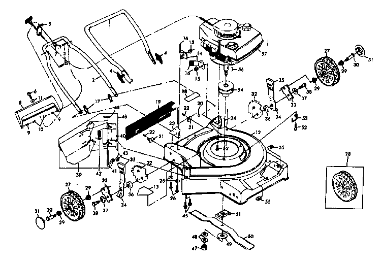 Craftsman 917378240 main frame diagram