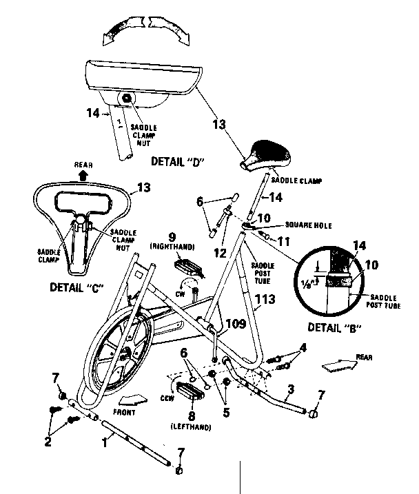 DP 235 upper frame assembly diagram