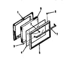 Kenmore 9113628690 oven door section diagram