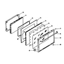 Kenmore 1197367311 oven door diagram
