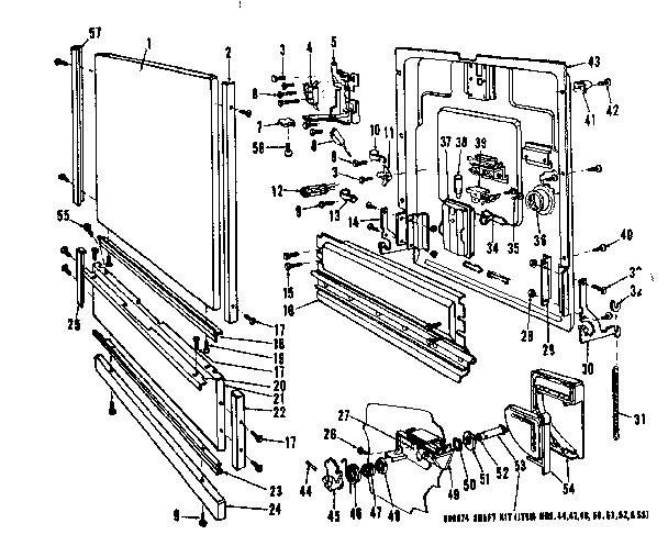 Kenmore 587736212 door details diagram