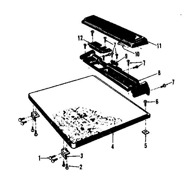 Kenmore 587736212 top details diagram