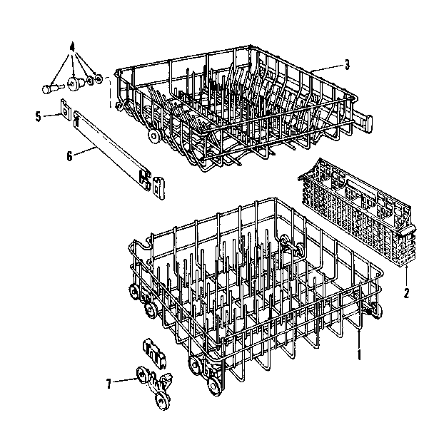 Kenmore 587736212 rack assembly diagram
