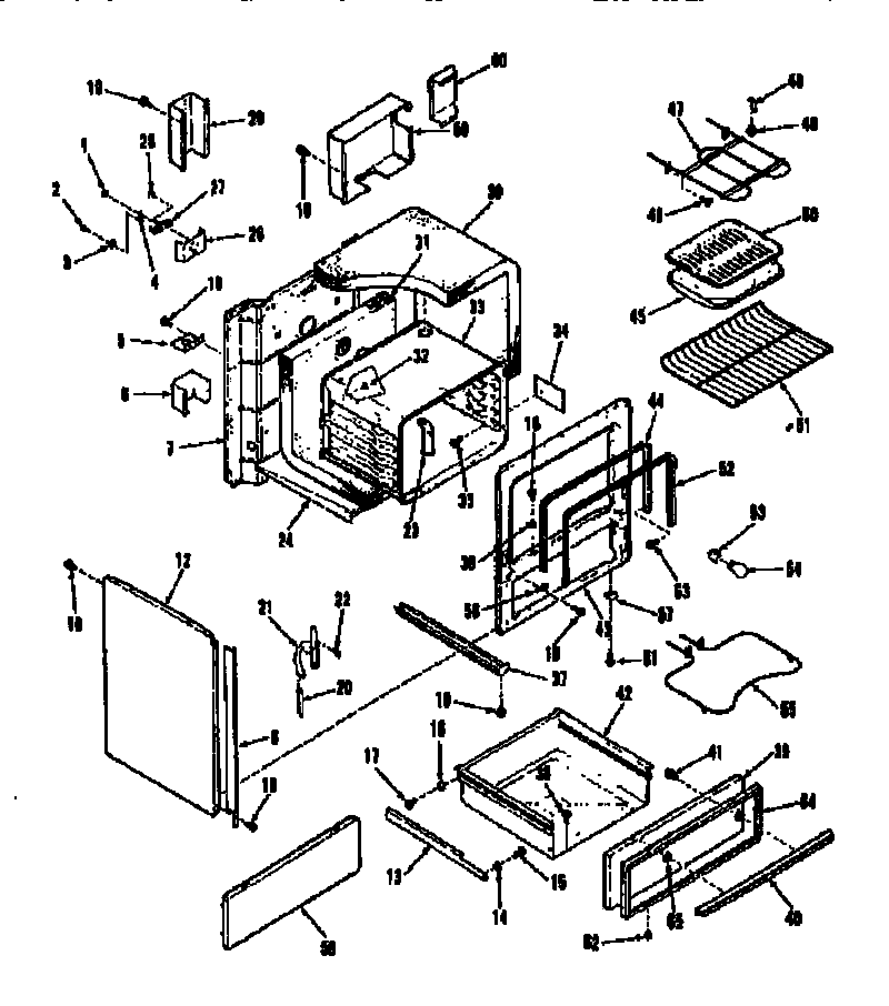 Kenmore 9114638690 body section diagram