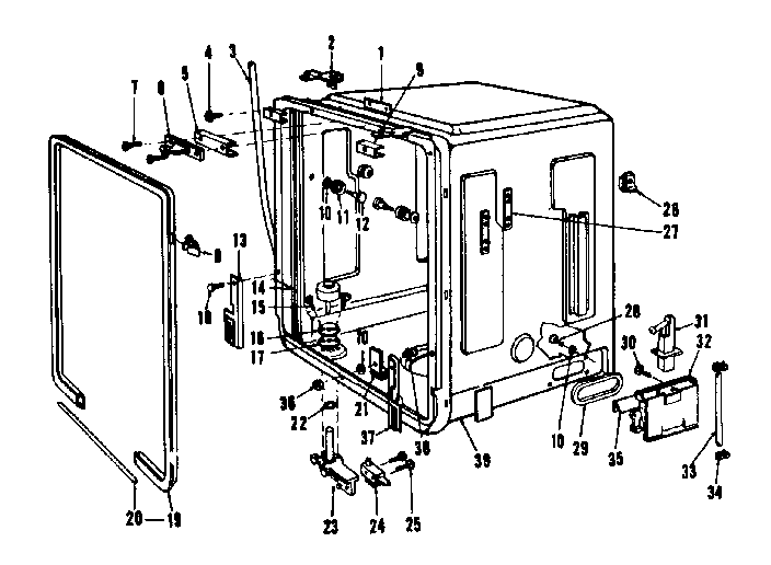 Kenmore 5871426080 tub details diagram