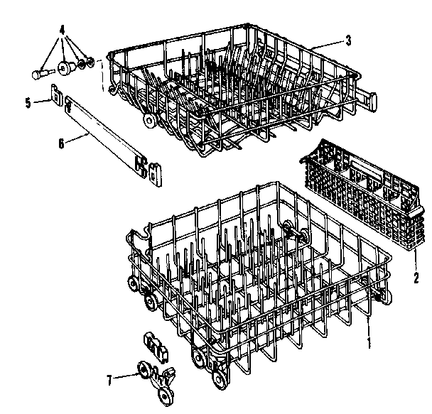 Kenmore 5871426080 rack details diagram