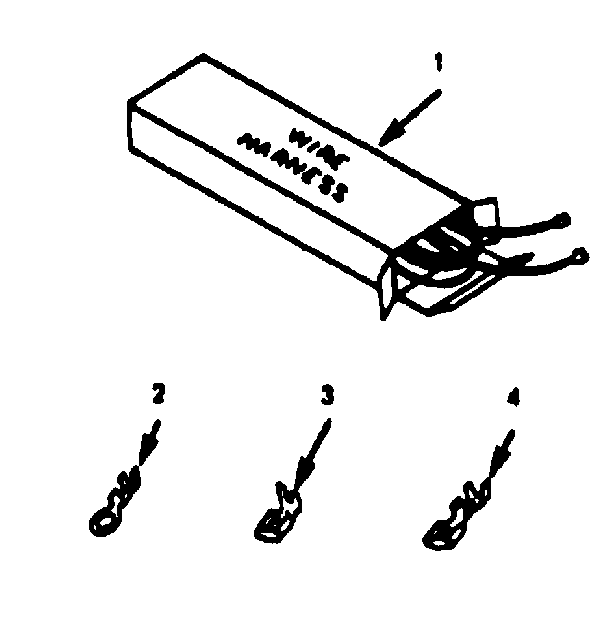 Kenmore 1194698690 wire harnesses and components diagram