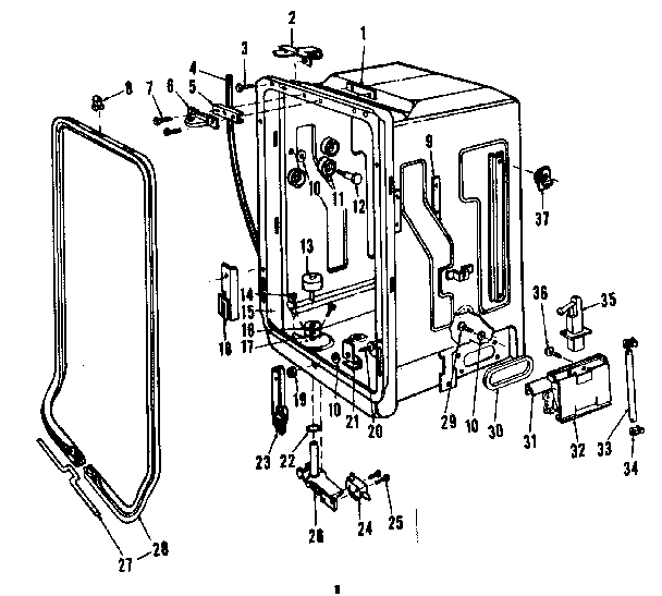 Kenmore 5871446080 tub details diagram