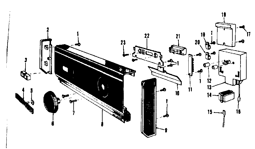 Kenmore 5871446080 console panel details diagram