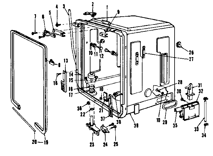 Kenmore 5871406880 tub details diagram
