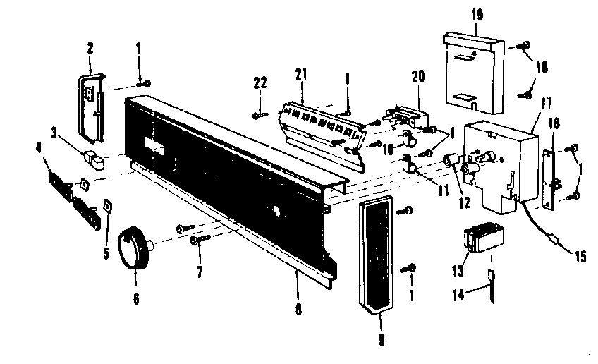 Kenmore 5871406880 console panel details diagram