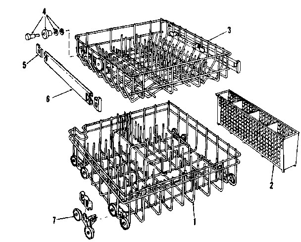 Kenmore 5871406880 rack details diagram