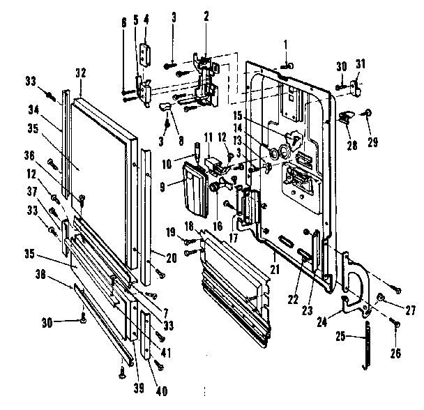 Kenmore 5871436080 door details diagram
