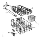 Kenmore 5871436080 rack details diagram