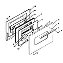Kenmore 1197498510 oven door diagram